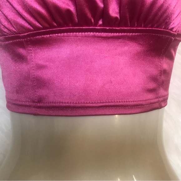 FOREVER 21 Barbiecore Barbie Metallic Pink Cami Top - Size XS - Picture 4 of 5